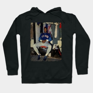 Darryl Strawberry in New York Mets Hoodie